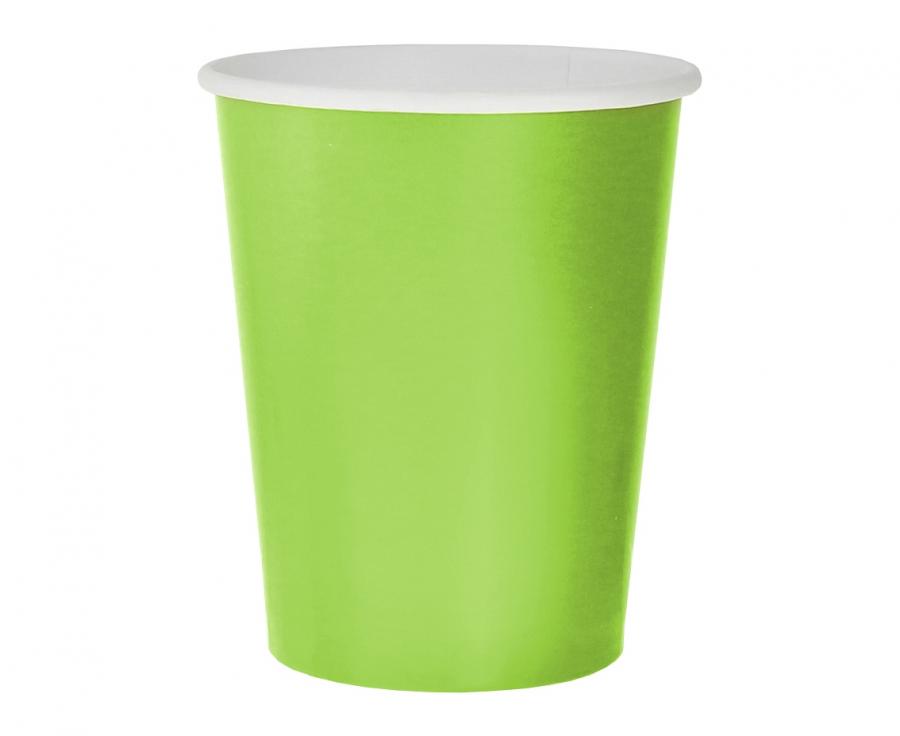 14 Cardboard Cups - Lime Green XiZ Party Supplies