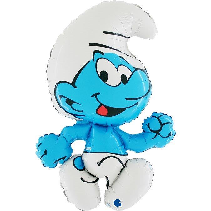 36" Smurf Foil Balloon Grabo