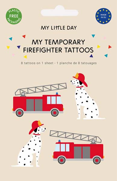 Firefighters Party Tattoos My Little Day