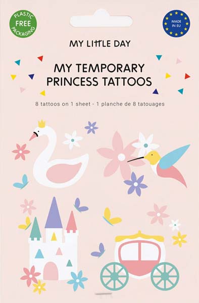 Princess Party Tattoos My Little Day