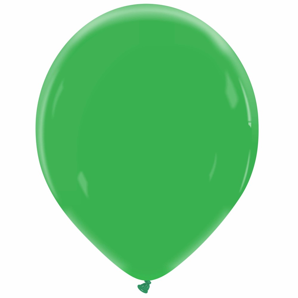 25 Balloons 36cm Natural - Clover Green