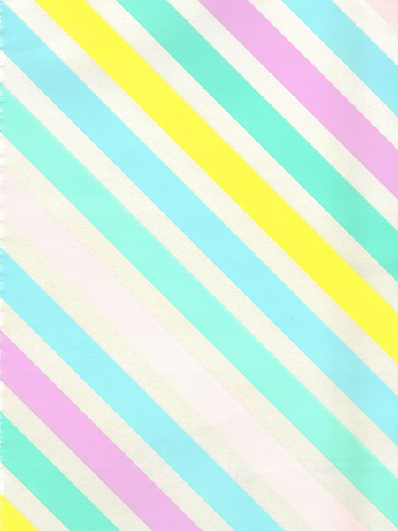 Pastel Striped Wrapping Paper Roll XiZ Party Supplies
