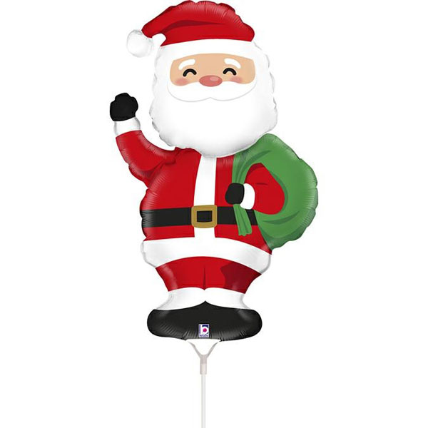 14" Mini Santa Claus Foil Balloon Grabo