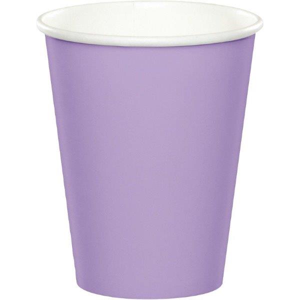 24 Cardboard Cups - Lilac Creative Converting