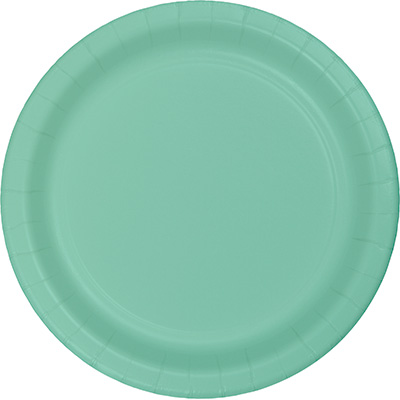 24 Cardboard Plates 23cm - Mint Green Creative Converting