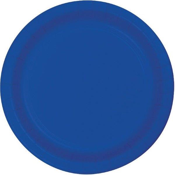 Cardboard plates - Cobalt Blue Creative Converting