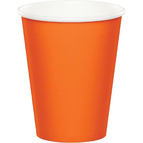 Cardboard Cups - Orange Creative Converting