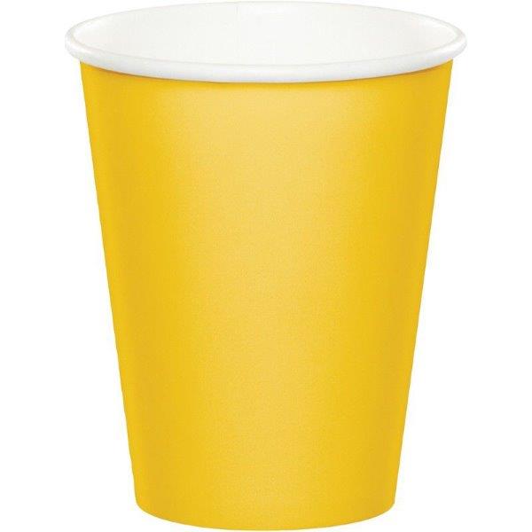 Cardboard Cups - Toast Yellow Creative Converting