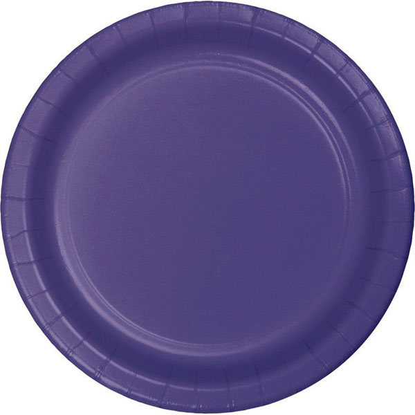 Cardboard plates -Purple Creative Converting