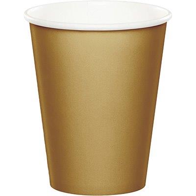 Cardboard Cups - Gold Creative Converting