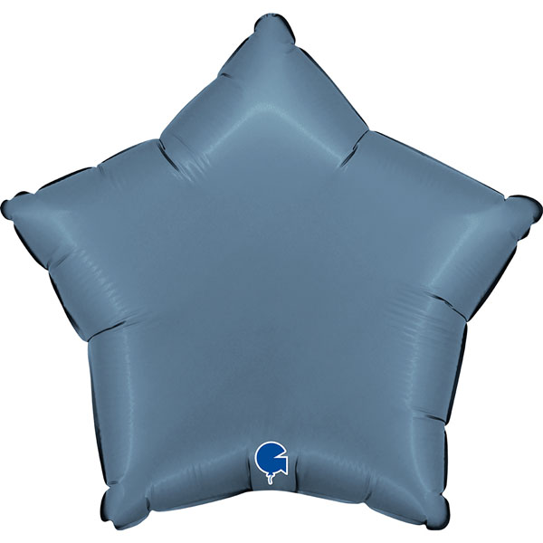 Balão Foil 18" Estrela Satin - Blue Jeans