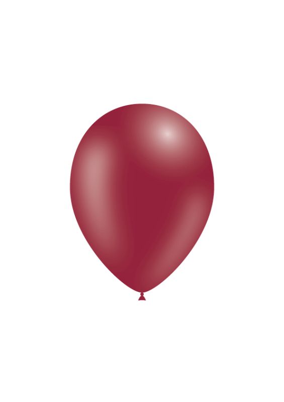 25 Balloons 14cm Pastel - Burgundy XiZ Party Supplies