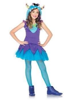 Blue Monster Carnival Costume - Size 7/10 Leg Avenue