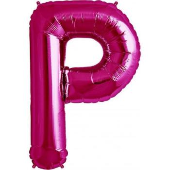 Balão Foil 34" Letra P - Rosa