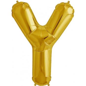 Balão Foil 34" Letra Y - Ouro