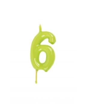 Candle 6cm nº6 - Lime Green
