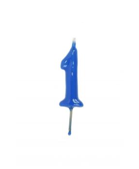 Candle 6cm nº1 - Medium Blue