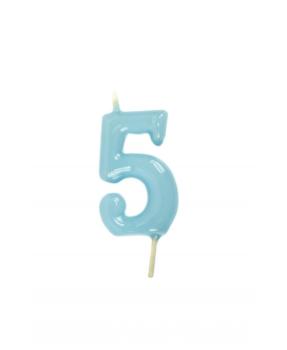 Candle 6cm nº5 - Sky Blue