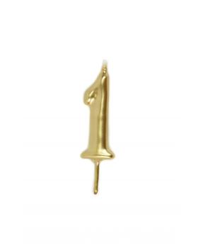 Candle 6cm nº1 - Gold