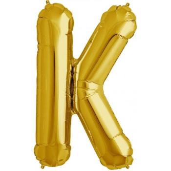 34" Letter K Foil Balloon - Gold NorthStar