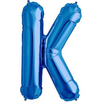 Balão Foil 34" Letra K - Azul