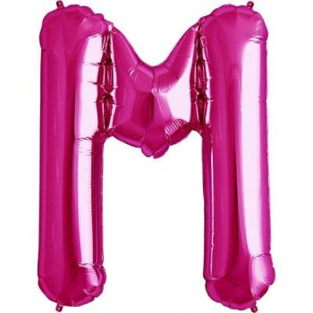 34" Letter M Foil Balloon - Pink NorthStar