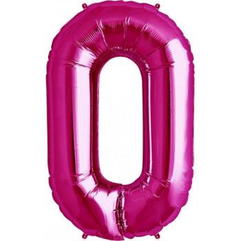 34" Letter O Foil Balloon - Pink