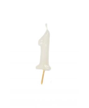 Candle 6cm nº1 - White