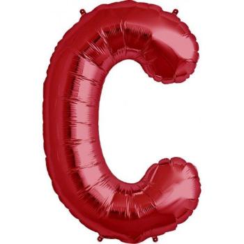 34" Letter C Foil Balloon - Red