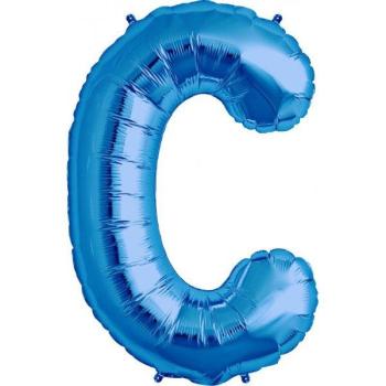34" Letter C Foil Balloon - Blue