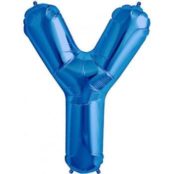 Balão Foil 34" Letra Y - Azul