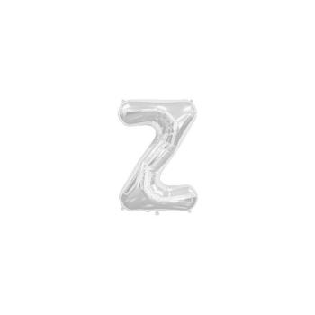 34" Letter Z Foil Balloon - Silver NorthStar