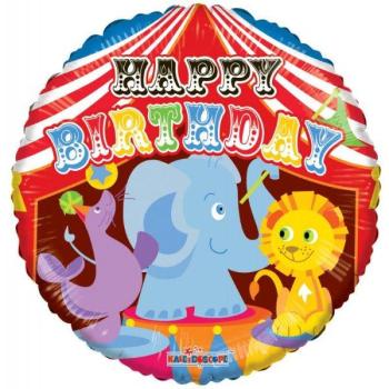 Circus Birthday 18" Foil Balloon Kaleidoscope
