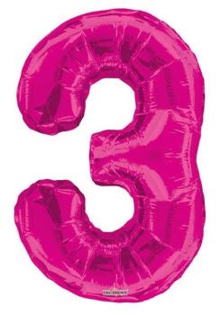 34" Foil Balloon nº 3 - Pink