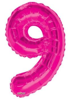 34" Foil Balloon nº 9 - Pink