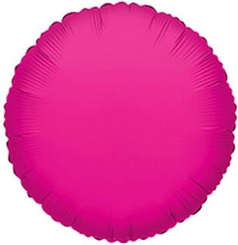 18" Round Foil Balloon - Fuchsia