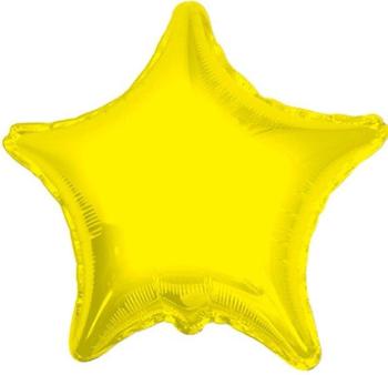 Foil Balloon 18" Star - Yellow Kaleidoscope