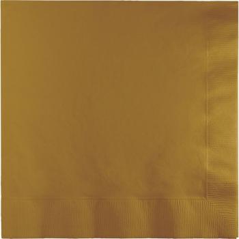 50 Napkins 33cm - Gold Creative Converting
