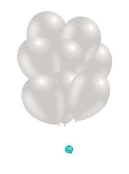 Bag of 100 Metallic Balloons 30 cm - Silver XiZ Party Supplies