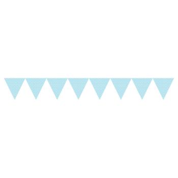 Grinalda  "Bolinhas" - Bandeiras - Azul Bebé Creative Converting
