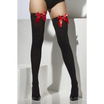 Black Tights with Red Bows