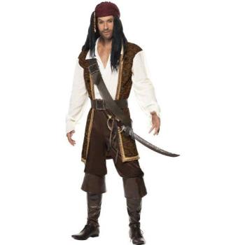 Brown Pirate Costume - Size L