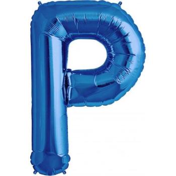 Balão Foil 34" Letra P - Azul