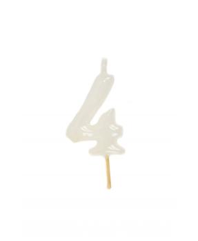 Candle 6cm nº4 - White
