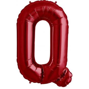 34" Letter Q Foil Balloon - Red