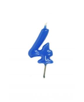 Candle 6cm nº4 - Medium Blue VelasMasRoses