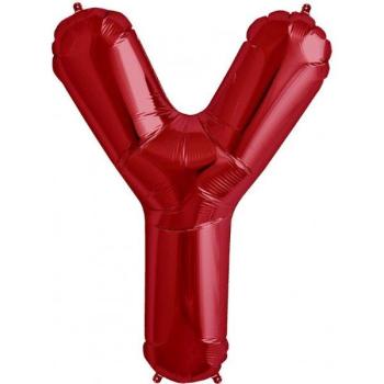 34" Letter Y Foil Balloon - Red