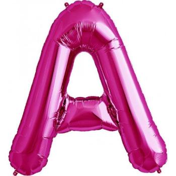 34" Letter A Foil Balloon - Pink