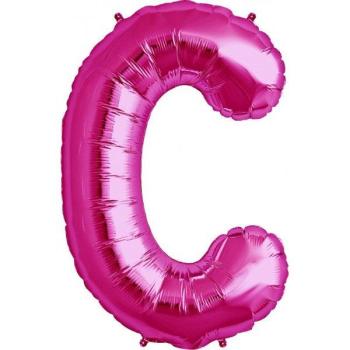 34" Letter C Foil Balloon - Pink