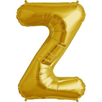 34" Letter Z Foil Balloon - Gold